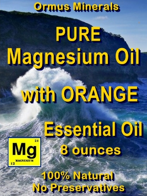 Ormus Minerals -Pure Magnesium Oil with ORANGE EO